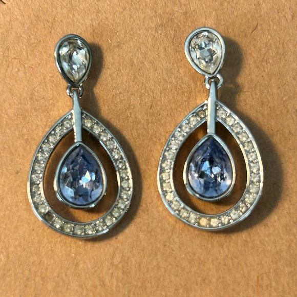 Swarovski Mila Crystal Earrings Pierced Lavender Provence - Picture 7 of 7